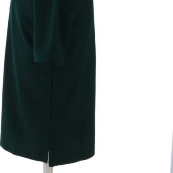 NWT LANDS' END BOY'S SHORT SLEEVE POLY PIQUE POLO SHIRT EVERGREEN MEDIUM (5-6) - Picture 3 of 8